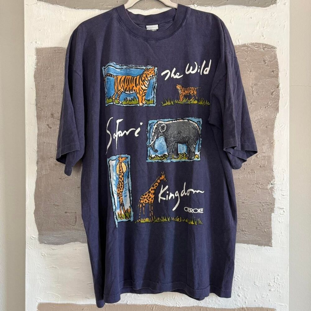 Vintage faded "The Wild Kingdom" nature shirt